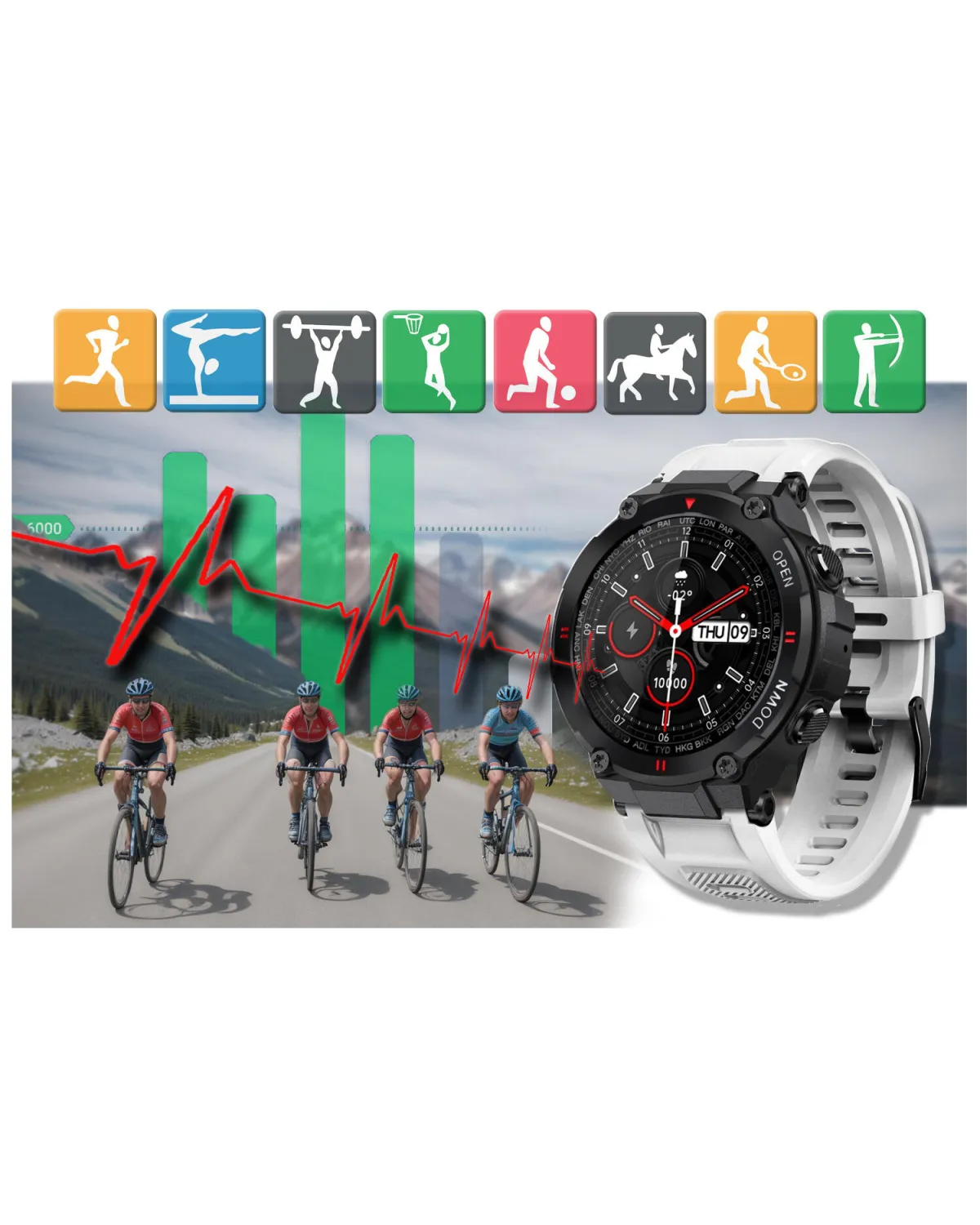 SMARTWATCH MĘSKI GRAVITY GT7-6 - WYKONYWANIE POŁĄCZEŃ (sg016f)