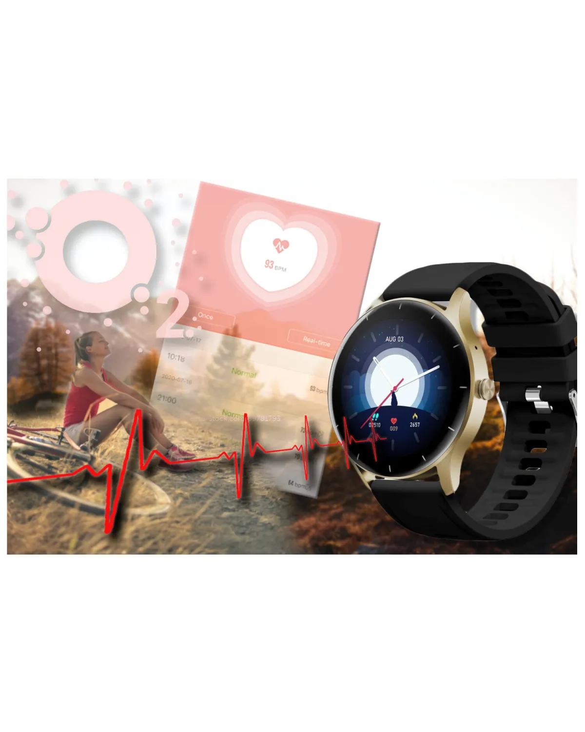 SMARTWATCH UNISEX GRAVITY GT2-3 - ROZMOWY BLUETOOTH, WŁASNE TARCZE (sg019c)