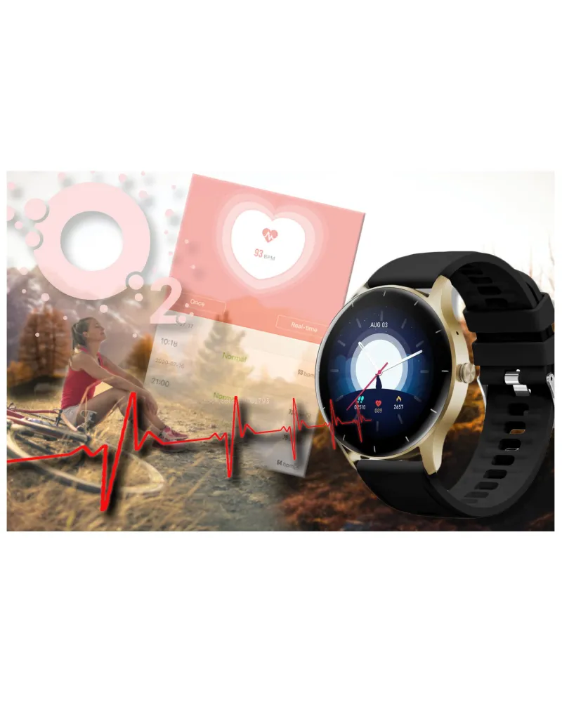 SMARTWATCH UNISEX GRAVITY GT2-3 - ROZMOWY BLUETOOTH, WŁASNE TARCZE (sg019c)
