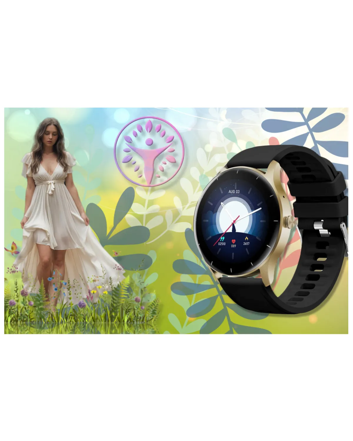 SMARTWATCH UNISEX GRAVITY GT2-3 - ROZMOWY BLUETOOTH, WŁASNE TARCZE (sg019c)