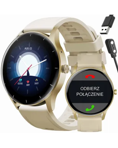 SMARTWATCH UNISEX GRAVITY GT2-4 - ROZMOWY BLUETOOTH, WŁASNE TARCZE (sg019d)