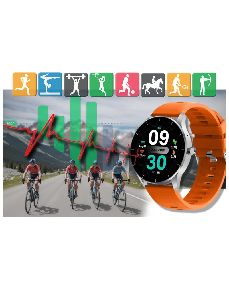 SMARTWATCH UNISEX GRAVITY GT2-8 - ROZMOWY BLUETOOTH, WŁASNE TARCZE (sg019h) SMARTWATCH UNISEX GRAVITY GT2-8 - ROZMOWY BLUETOOTH, WŁASNE TARCZE (sg019h)