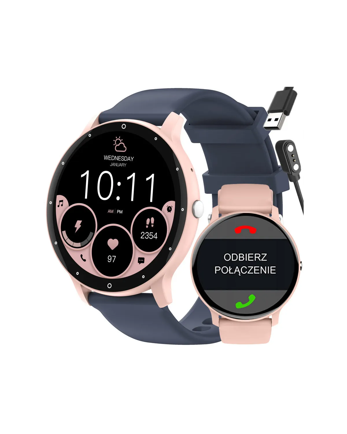 SMARTWATCH UNISEX GRAVITY GT1-7 PRO - ROZMOWY BLUETOOTH, DODATKOWY PASEK (sg027g) SMARTWATCH UNISEX GRAVITY GT1-7 PRO - ROZMOWY BLUETOOTH, DODATKOWY PASEK (sg027g)
