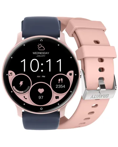 SMARTWATCH UNISEX GRAVITY GT1-7 PRO - ROZMOWY BLUETOOTH, DODATKOWY PASEK (sg027g) SMARTWATCH UNISEX GRAVITY GT1-7 PRO - ROZMOWY BLUETOOTH, DODATKOWY PASEK (sg027g)