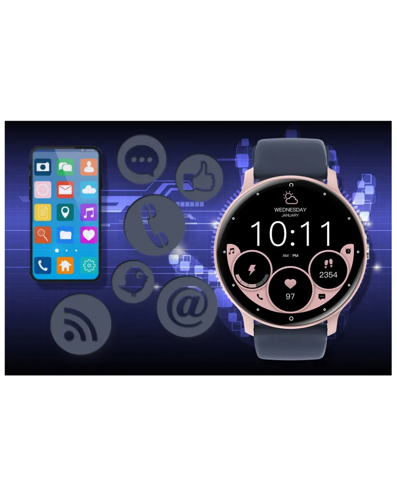 SMARTWATCH UNISEX GRAVITY GT1-7 PRO - ROZMOWY BLUETOOTH, DODATKOWY PASEK (sg027g) SMARTWATCH UNISEX GRAVITY GT1-7 PRO - ROZMOWY BLUETOOTH, DODATKOWY PASEK (sg027g)