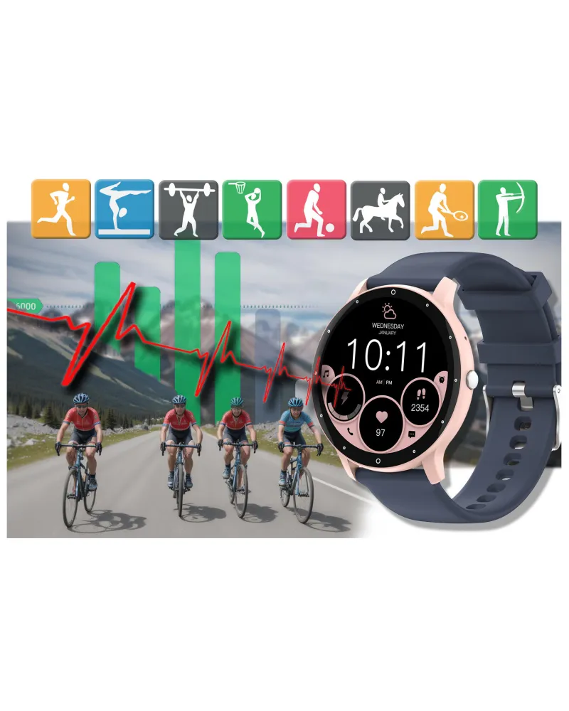 SMARTWATCH UNISEX GRAVITY GT1-7 PRO - ROZMOWY BLUETOOTH, DODATKOWY PASEK (sg027g) SMARTWATCH UNISEX GRAVITY GT1-7 PRO - ROZMOWY BLUETOOTH, DODATKOWY PASEK (sg027g)