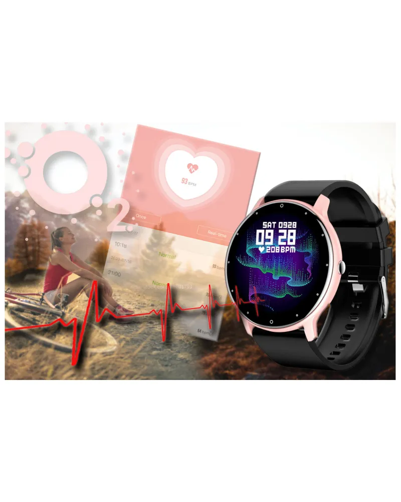 SMARTWATCH UNISEX GRAVITY GT1-2 PULSOMETR, WŁASNE TARCZE (sg015b) SMARTWATCH UNISEX GRAVITY GT1-2 PULSOMETR, WŁASNE TARCZE (sg015b)