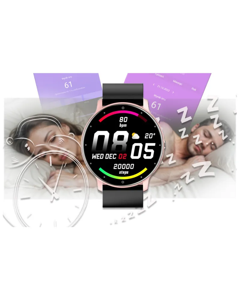 SMARTWATCH UNISEX GRAVITY GT1-2 PULSOMETR, WŁASNE TARCZE (sg015b) SMARTWATCH UNISEX GRAVITY GT1-2 PULSOMETR, WŁASNE TARCZE (sg015b)