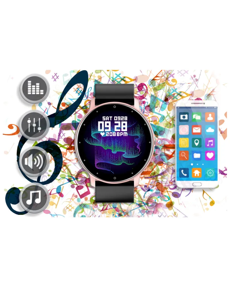 SMARTWATCH UNISEX GRAVITY GT1-2 PULSOMETR, WŁASNE TARCZE (sg015b) SMARTWATCH UNISEX GRAVITY GT1-2 PULSOMETR, WŁASNE TARCZE (sg015b)