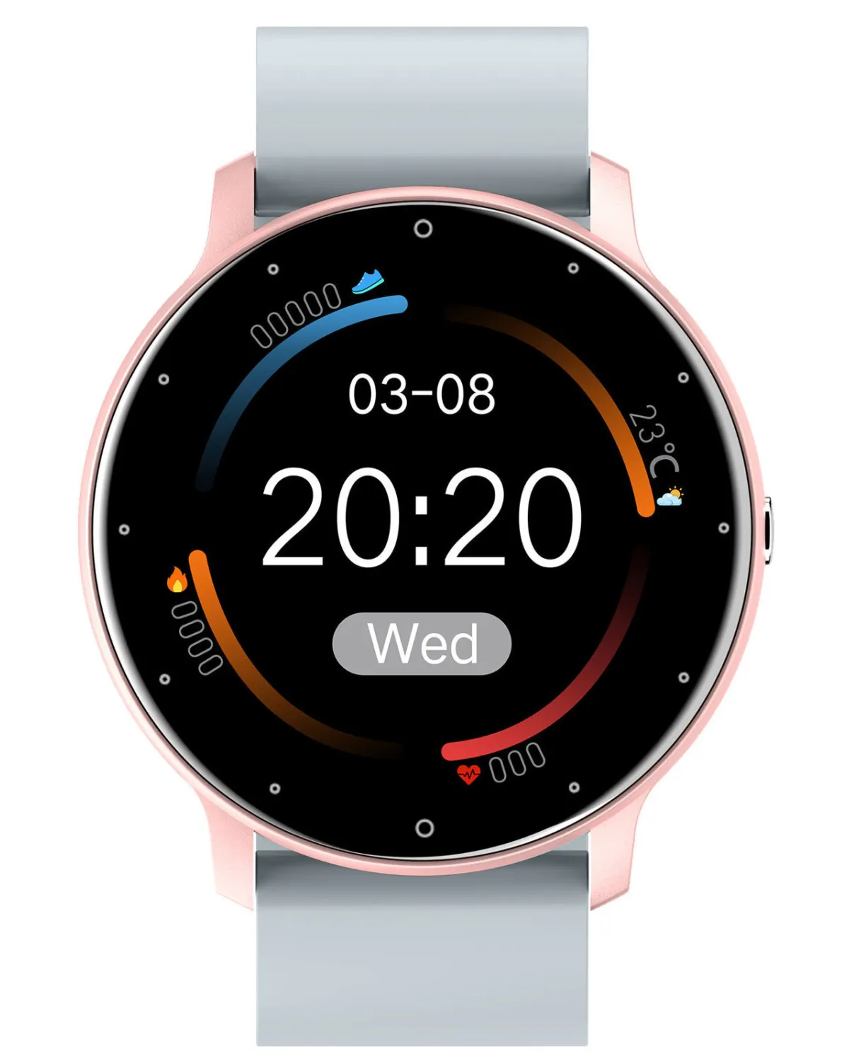 SMARTWATCH UNISEX GRAVITY GT1-8 - PULSOMETR, WŁASNE TARCZE (sg015h)