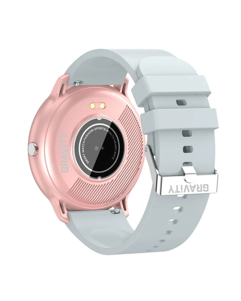 SMARTWATCH UNISEX GRAVITY GT1-8 - PULSOMETR, WŁASNE TARCZE (sg015h)