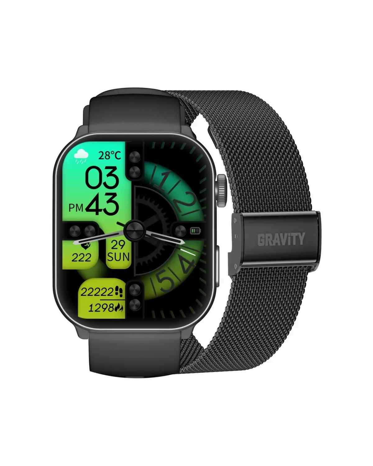 SMARTWATCH UNISEX GRAVITY GT28-1 - ROZMOWY BLUETOOTH, DODATKOWY PASEK (sg037a) SMARTWATCH UNISEX GRAVITY GT28-1 - ROZMOWY BLUETOOTH, DODATKOWY PASEK (sg037a)