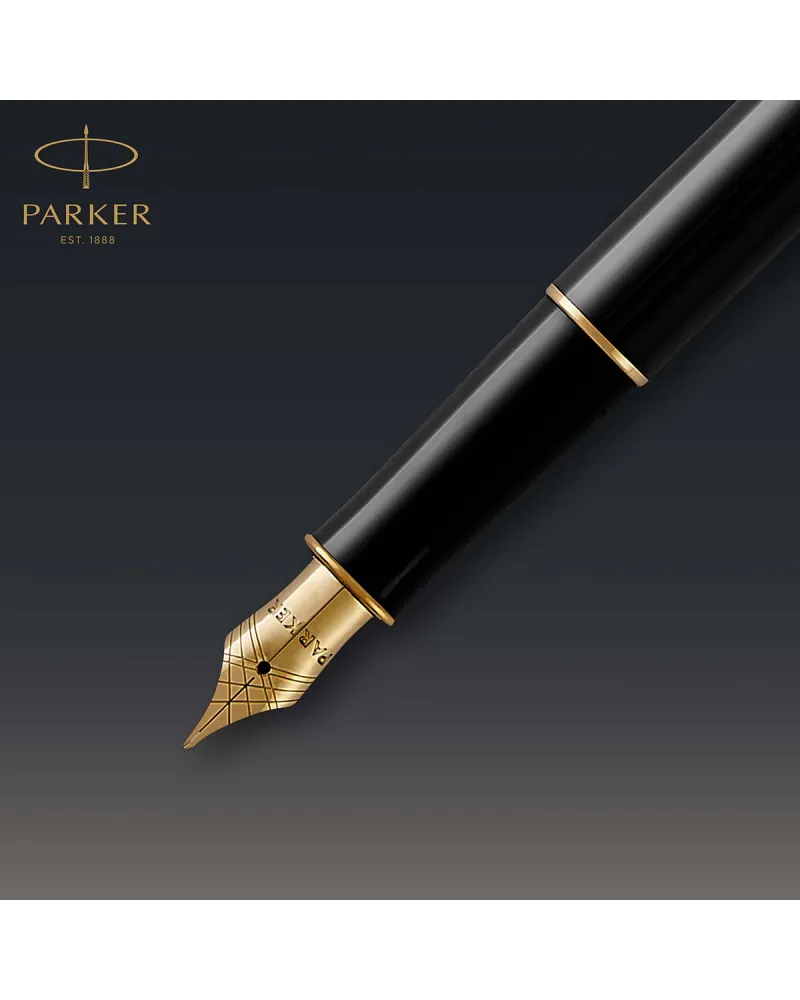 Długopis i Pióro Parker Sonnet Czarny GT w Pudełku z Grawerem (1931497/7)