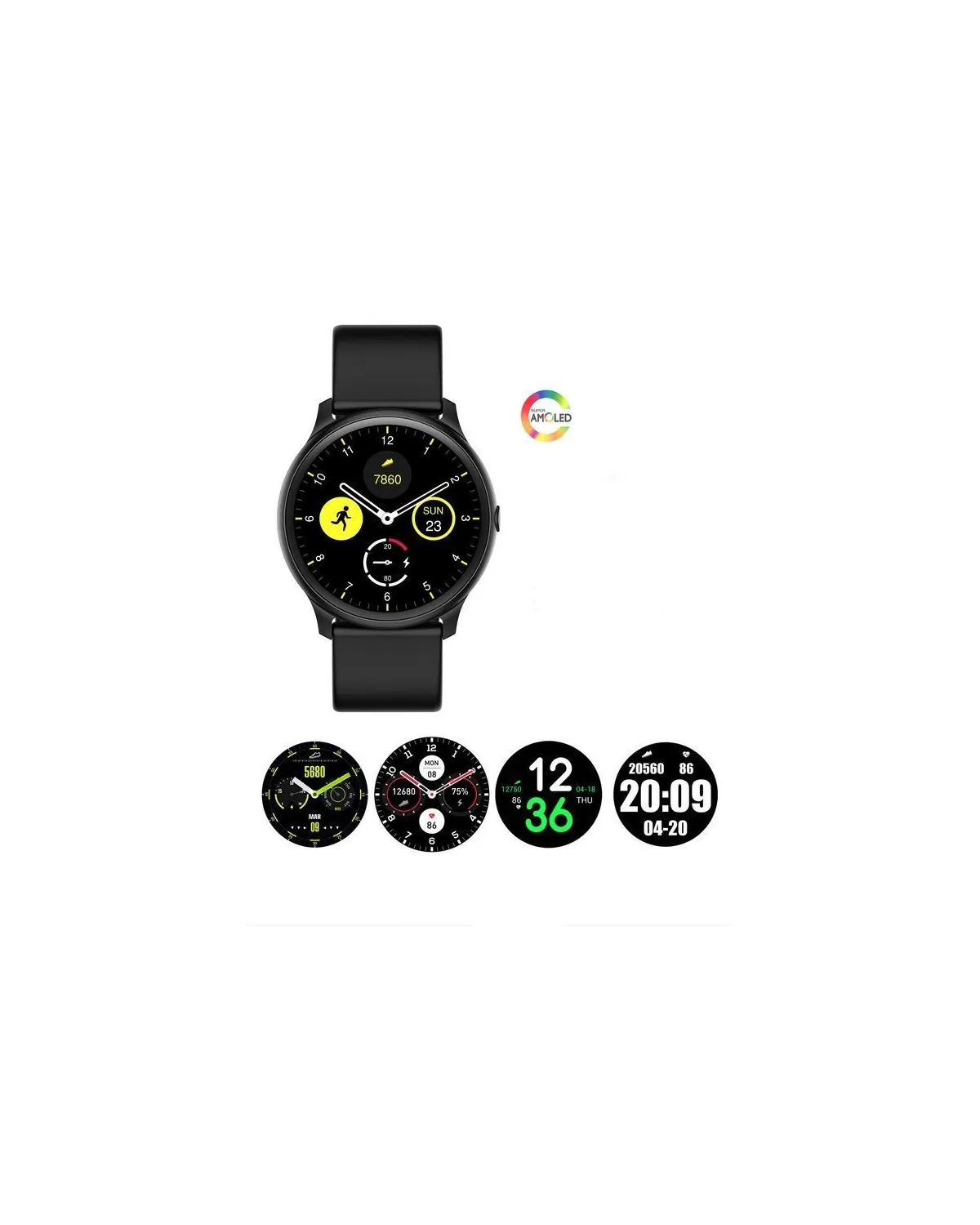 SMARTWATCH MĘSKI G. Rossi G.RSWSF1-3C1-1 silver/black + dodatkowy PASEK (sg003a) SMARTWATCH MĘSKI G. Rossi G.RSWSF1-3C1-1 silver/black + dodatkowy PASEK (sg003a)