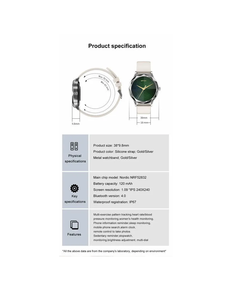 SMARTWATCH DAMSKI PACIFIC 27-3 - CIŚNIENIOMIERZ (sy022c) SMARTWATCH DAMSKI PACIFIC 27-3 - CIŚNIENIOMIERZ (sy022c)