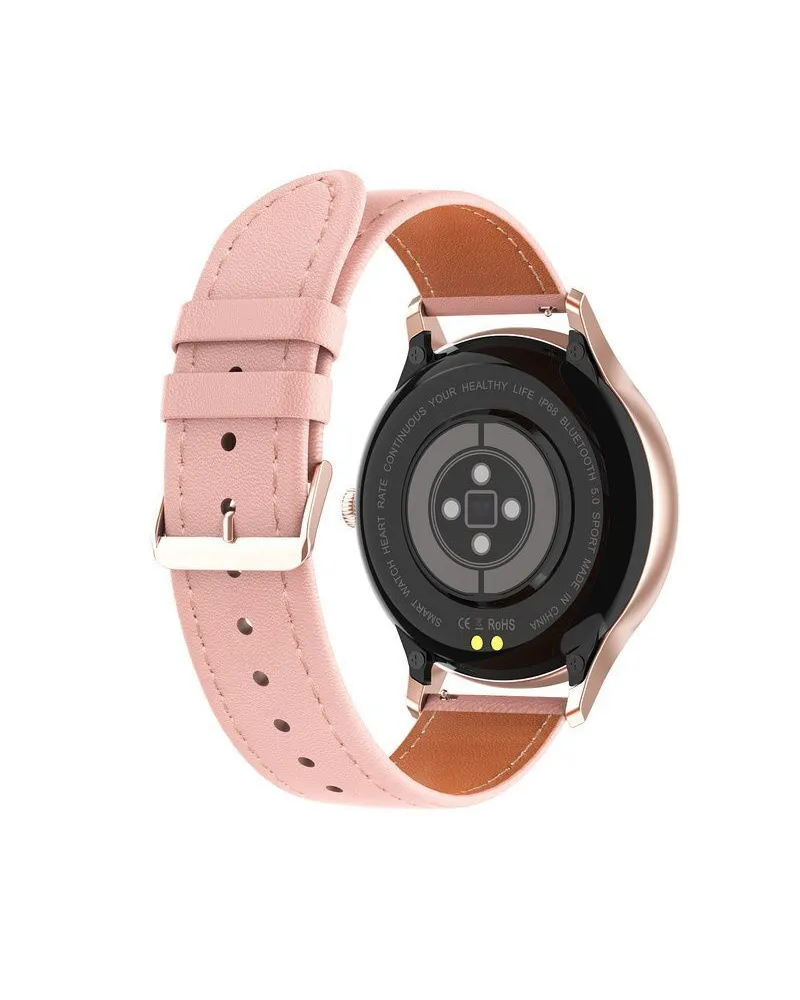 SMARTWATCH DAMSKI PACIFIC 18-1 - BRANSOLETA + PASEK: Rosegold / Różowy (sy015a)