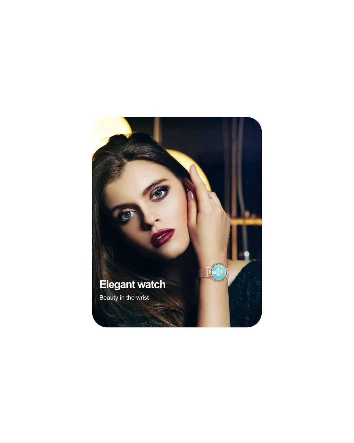 SMARTWATCH DAMSKI PACIFIC 18-1 - BRANSOLETA + PASEK: Rosegold / Różowy (sy015a)