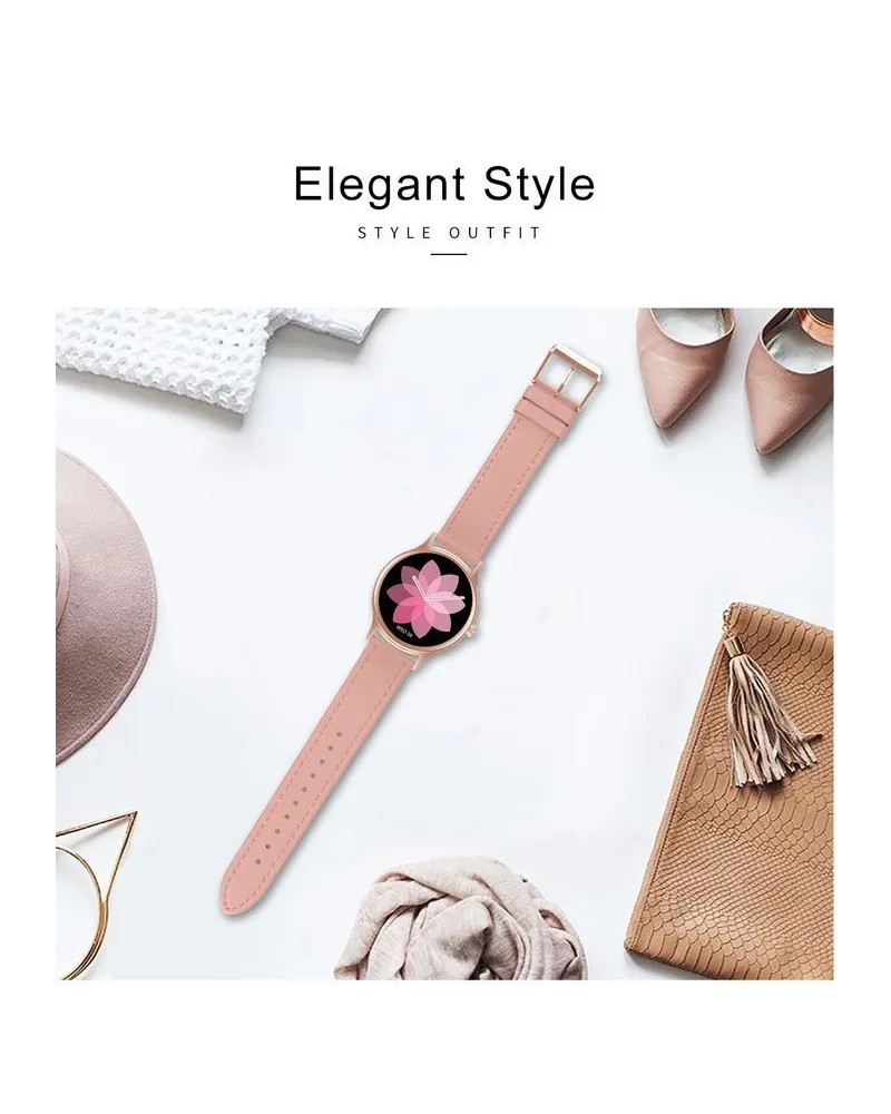 SMARTWATCH DAMSKI PACIFIC 18-1 - BRANSOLETA + PASEK: Rosegold / Różowy (sy015a)