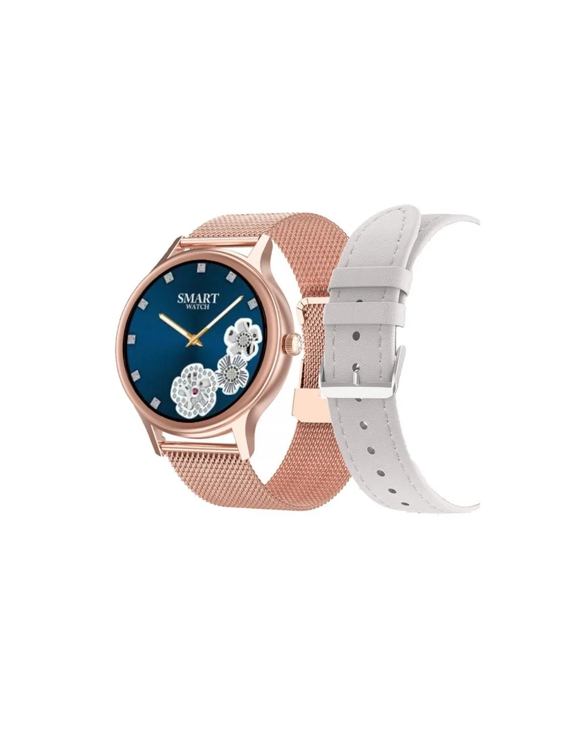 SMARTWATCH DAMSKI PACIFIC 18-2 - BRANSOLETA + PASEK: Rosegold / Biały (sy015b) SMARTWATCH DAMSKI PACIFIC 18-2 - BRANSOLETA + PASEK: Rosegold / Biały (sy015b)
