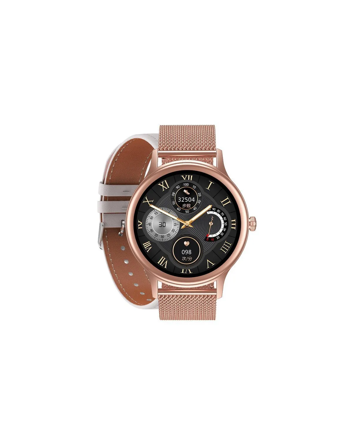 SMARTWATCH DAMSKI PACIFIC 18-2 - BRANSOLETA + PASEK: Rosegold / Biały (sy015b) SMARTWATCH DAMSKI PACIFIC 18-2 - BRANSOLETA + PASEK: Rosegold / Biały (sy015b)