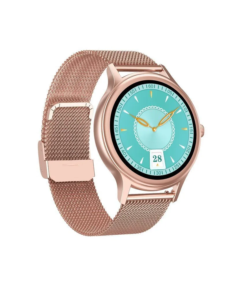 SMARTWATCH DAMSKI PACIFIC 18-2 - BRANSOLETA + PASEK: Rosegold / Biały (sy015b) SMARTWATCH DAMSKI PACIFIC 18-2 - BRANSOLETA + PASEK: Rosegold / Biały (sy015b)