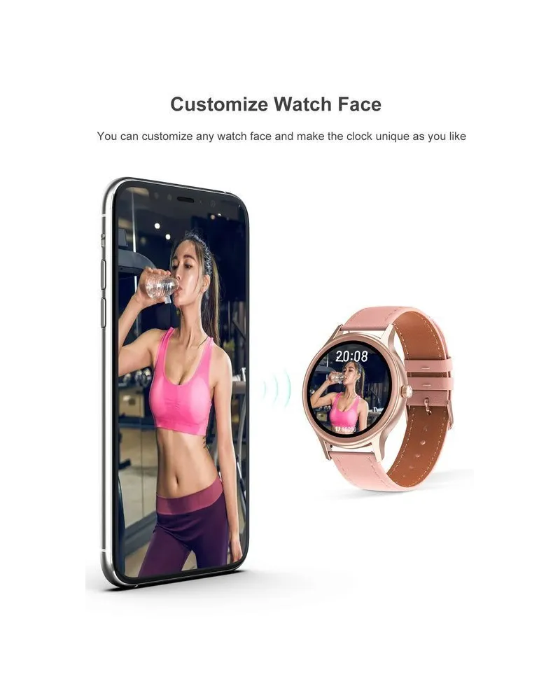 SMARTWATCH DAMSKI PACIFIC 18-2 - BRANSOLETA + PASEK: Rosegold / Biały (sy015b) SMARTWATCH DAMSKI PACIFIC 18-2 - BRANSOLETA + PASEK: Rosegold / Biały (sy015b)