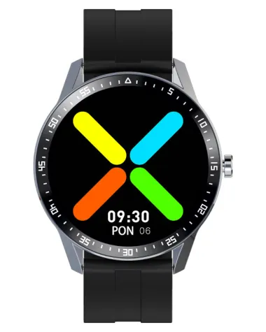 SMARTWATCH MĘSKI G. Rossi SW018-1 silver/black (sg012a) WŁASNE TARCZE