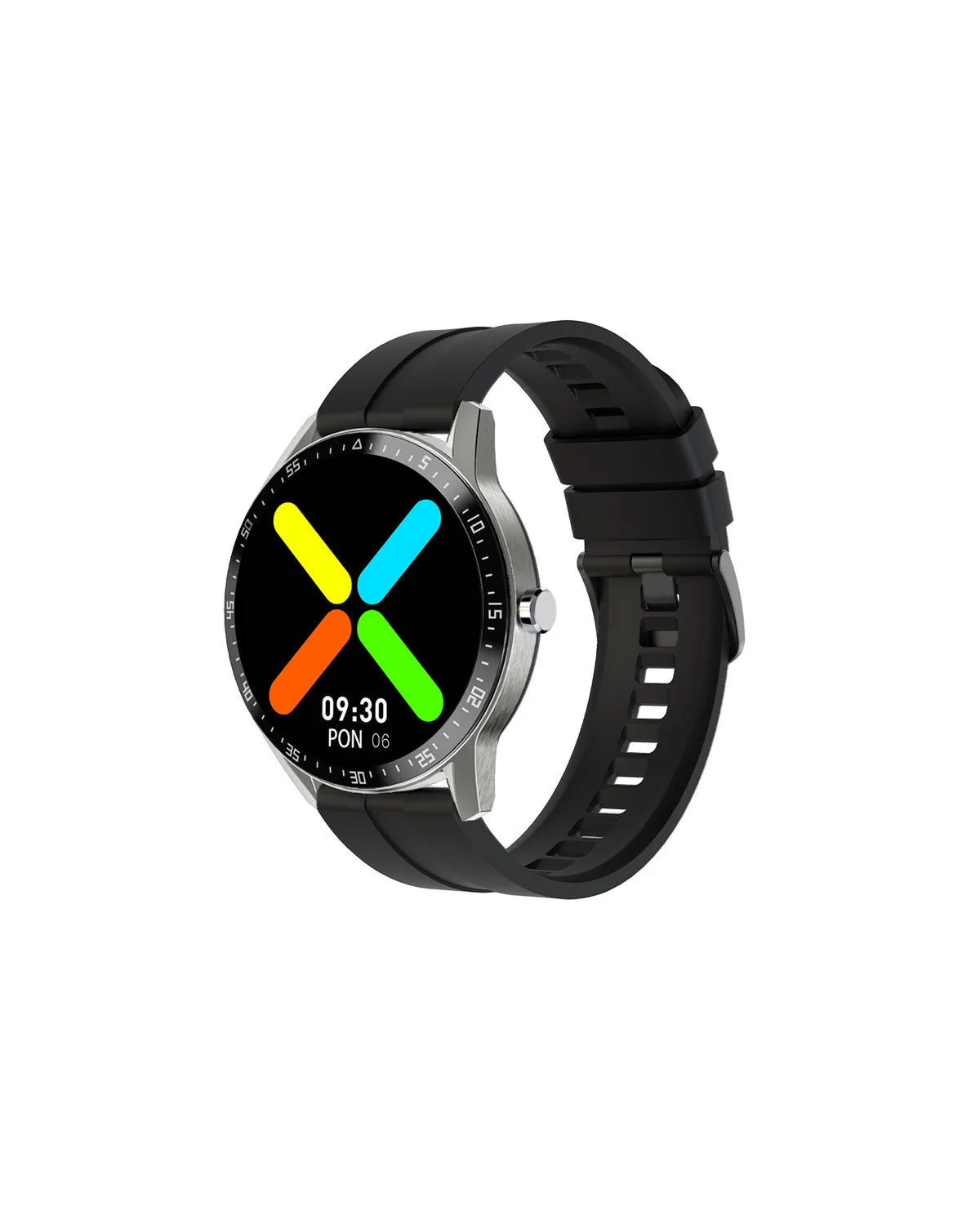 SMARTWATCH MĘSKI G. Rossi SW018-1 silver/black (sg012a) WŁASNE TARCZE SMARTWATCH MĘSKI G. Rossi SW018-1 silver/black (sg012a) WŁASNE TARCZE