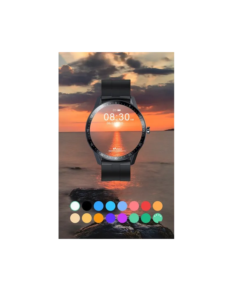 SMARTWATCH MĘSKI G. Rossi SW018-1 silver/black (sg012a) WŁASNE TARCZE SMARTWATCH MĘSKI G. Rossi SW018-1 silver/black (sg012a) WŁASNE TARCZE