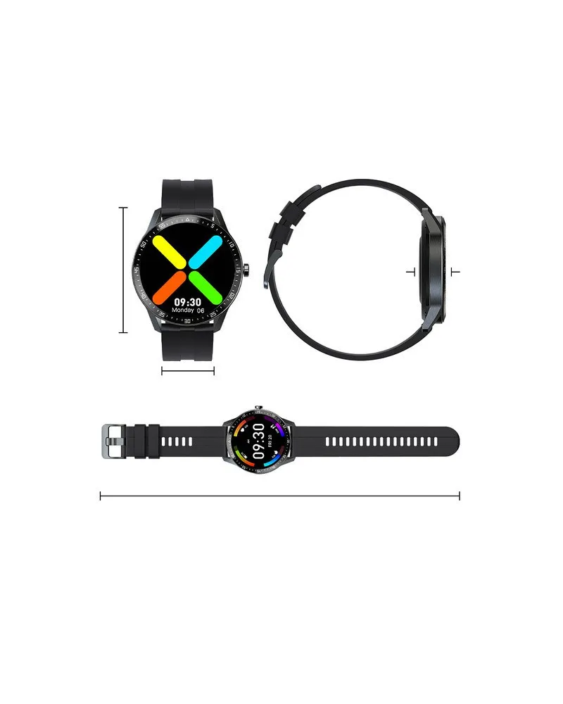 SMARTWATCH MĘSKI G. Rossi SW018-1 silver/black (sg012a) WŁASNE TARCZE SMARTWATCH MĘSKI G. Rossi SW018-1 silver/black (sg012a) WŁASNE TARCZE