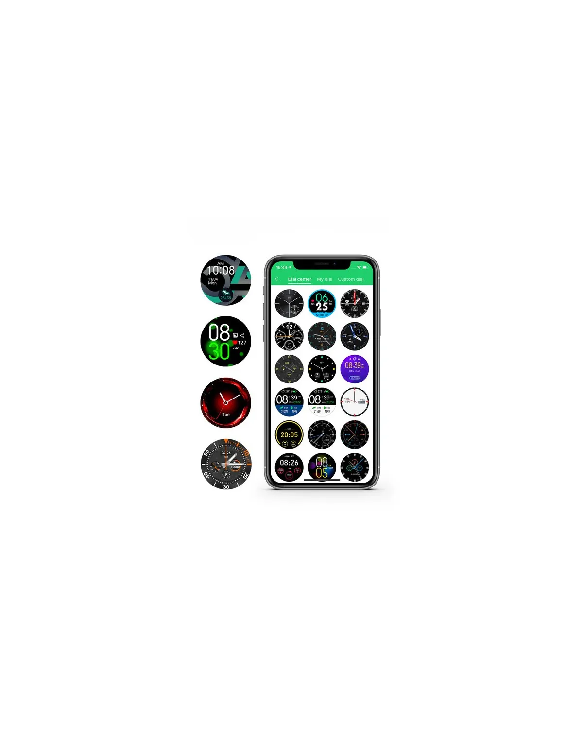 SMARTWATCH MĘSKI G. Rossi SW018-5 black/blue (sg012e) WŁASNE TARCZE SMARTWATCH MĘSKI G. Rossi SW018-5 black/blue (sg012e) WŁASNE TARCZE