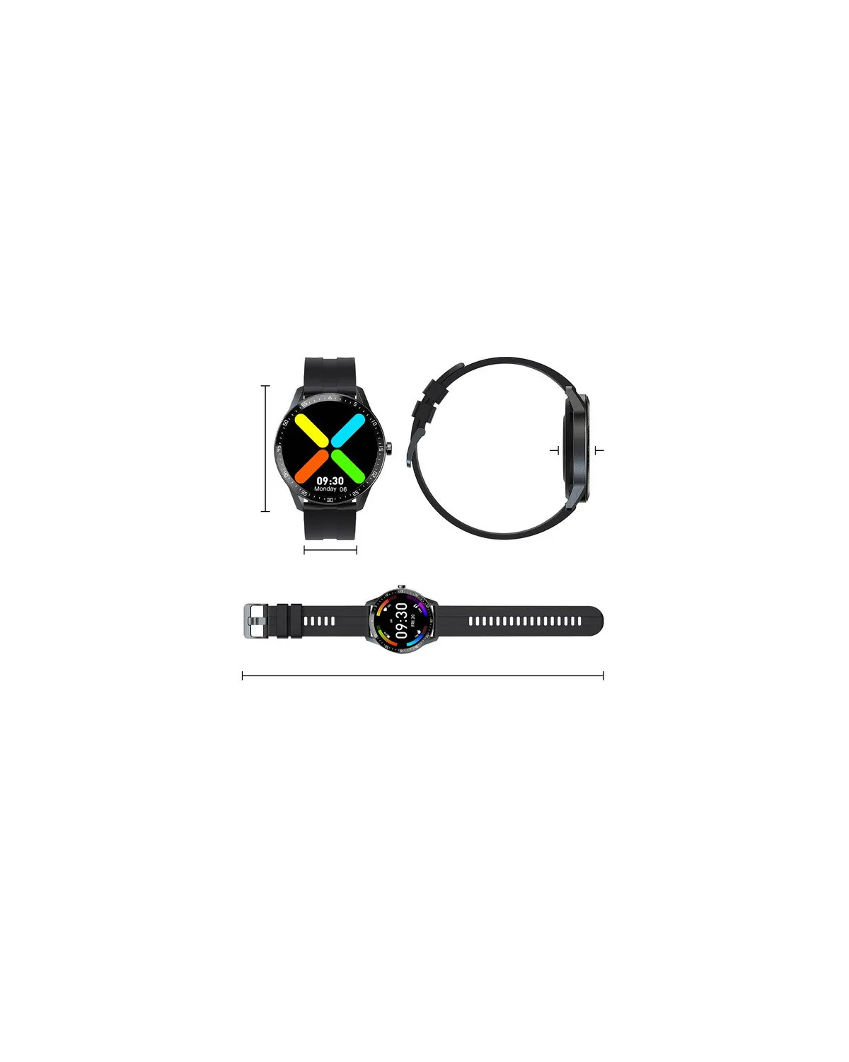 SMARTWATCH MĘSKI G. Rossi SW018-5 black/blue (sg012e) WŁASNE TARCZE SMARTWATCH MĘSKI G. Rossi SW018-5 black/blue (sg012e) WŁASNE TARCZE