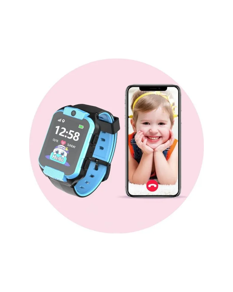 SMARTWATCH DZIECIĘCY PACIFIC 32-2 KIDS - blue / black (sy028b)