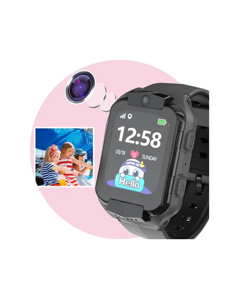 SMARTWATCH DZIECIĘCY PACIFIC 32-2 KIDS - blue / black (sy028b)