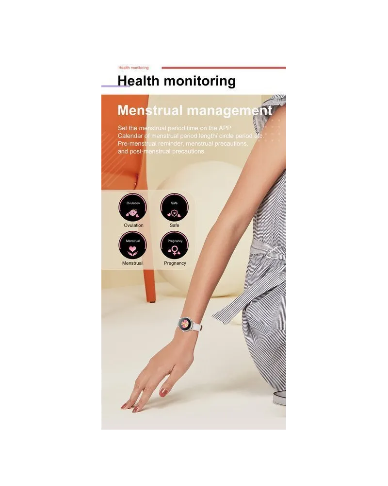 SMARTWATCH DAMSKI PACIFIC 18-6 - DWA PASKI: Różowy / Biały (sy015f)