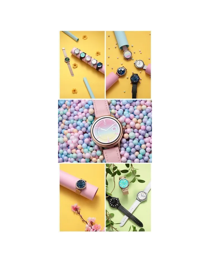 SMARTWATCH DAMSKI PACIFIC 18-6 - DWA PASKI: Różowy / Biały (sy015f)