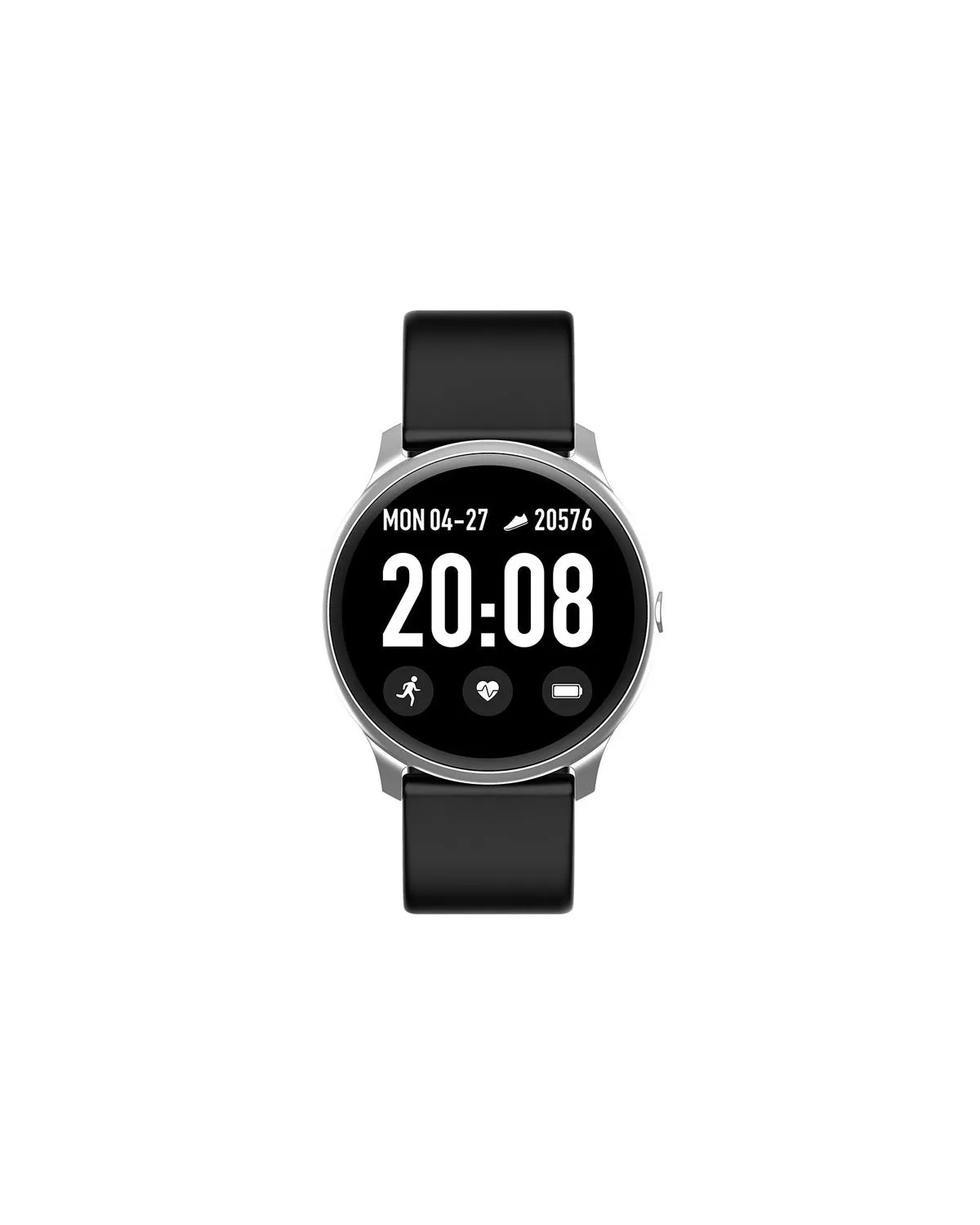 SMARTWATCH UNISEX G. Rossi SW010-5 silver/black (sg005f)