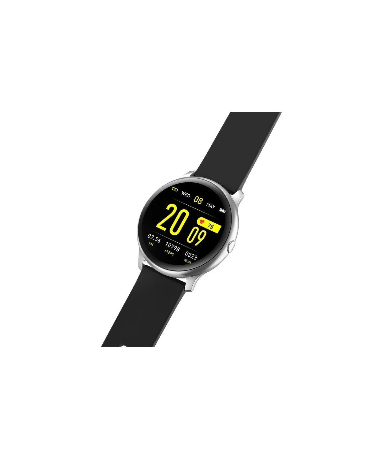 SMARTWATCH UNISEX G. Rossi SW010-5 silver/black (sg005f)