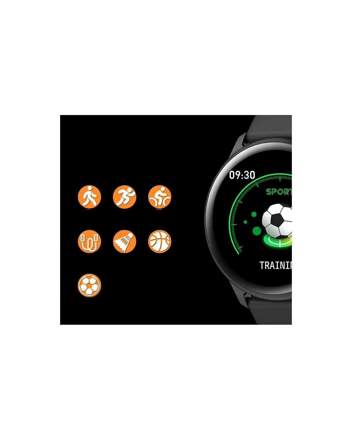 SMARTWATCH UNISEX G. Rossi SW010-5 silver/black (sg005f)