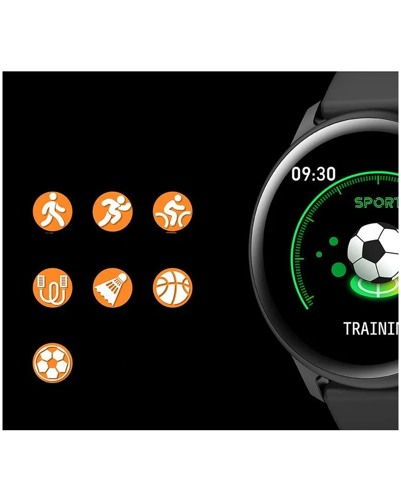 SMARTWATCH UNISEX G. Rossi SW010-5 silver/black (sg005f)