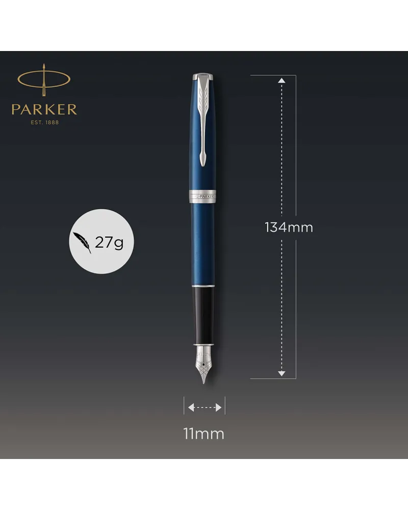Długopis i Pióro Parker Sonnet Niebieska Laka CT w Pudełku z Grawerem (1931536/2)