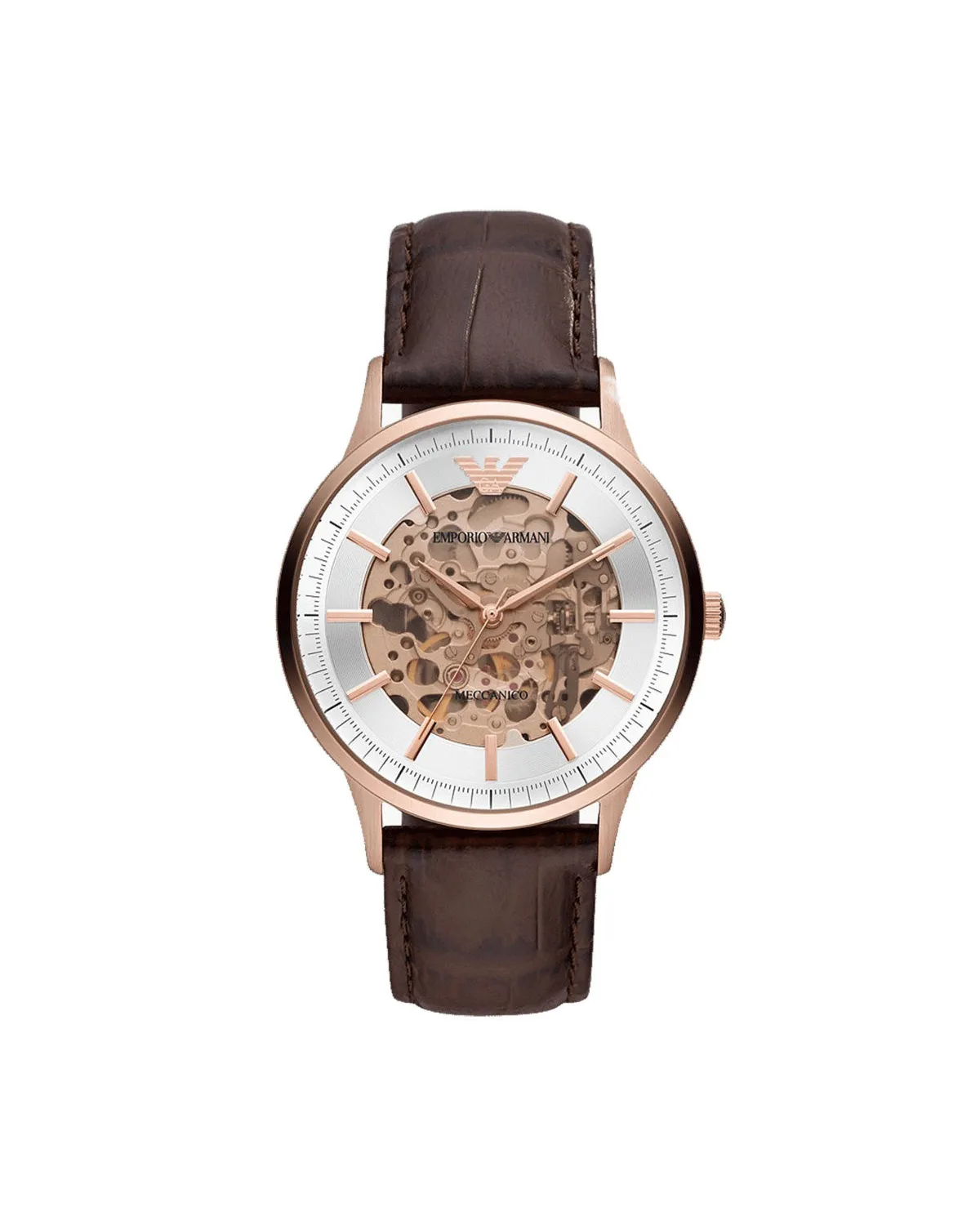 Zegarek męski EMPORIO ARMANI SKELETON AUTOMATIC AR60039 (zi055b)