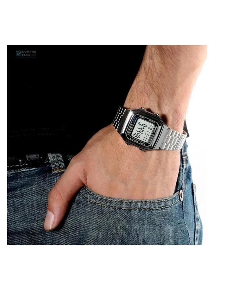 ZEGAREK MĘSKI CASIO A178WA-1A (zd082a) - KLASYKA + BOX