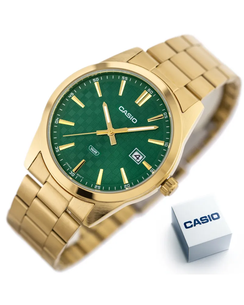 ZEGAREK MĘSKI CASIO MTP-VD03G-3A + BOX ZEGAREK MĘSKI CASIO MTP-VD03G-3A + BOX