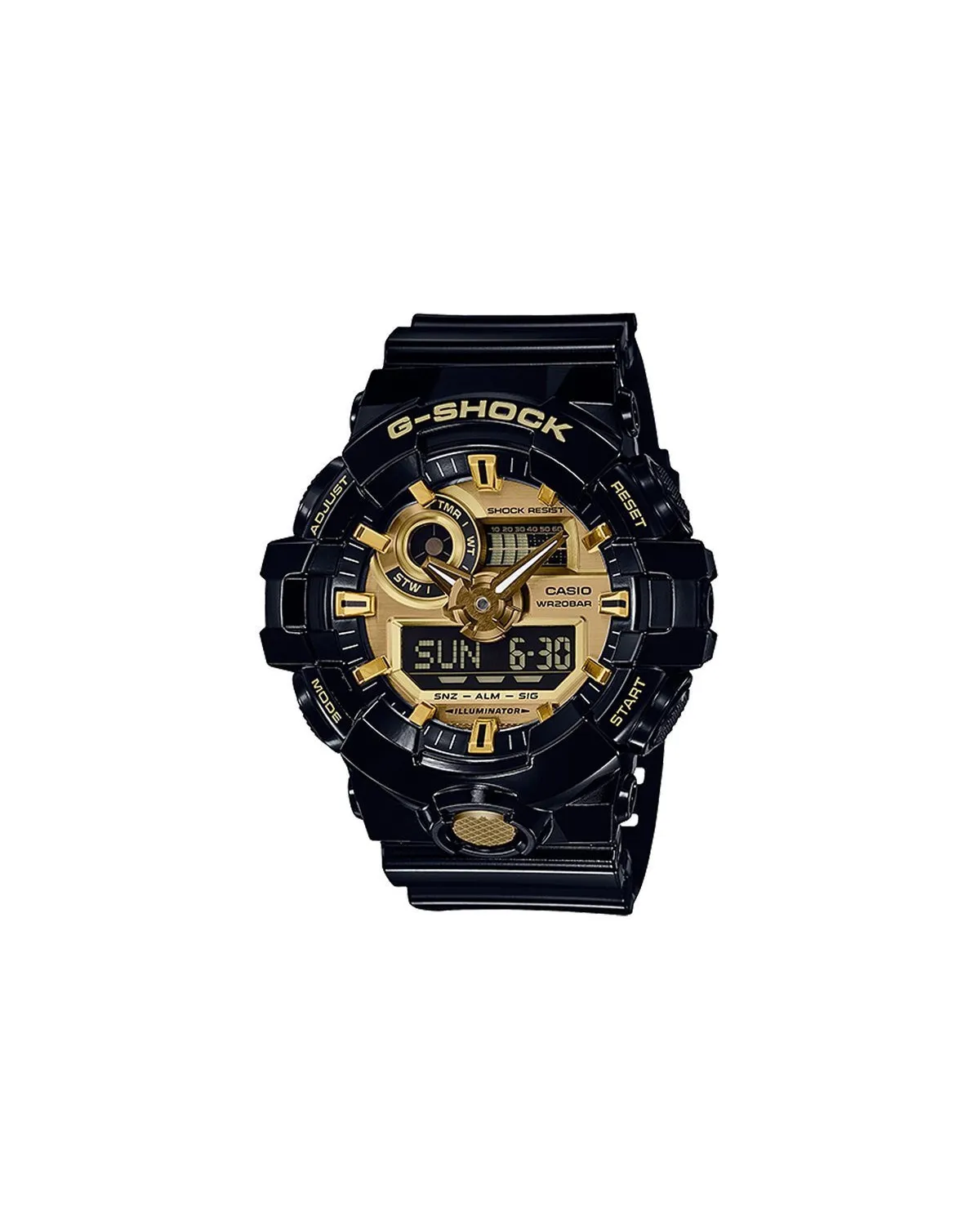 ZEGAREK MĘSKI CASIO G-SHOCK GA-710GB-1AER (zd140b) ZEGAREK MĘSKI CASIO G-SHOCK GA-710GB-1AER (zd140b)