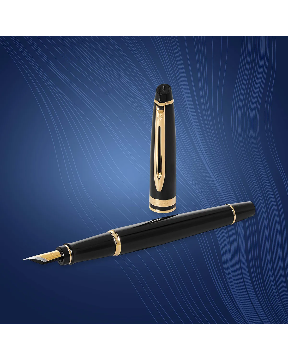 Długopis i Pióro Waterman Expert czarny GT w Pudełku z Grawerem (S0951700/3)