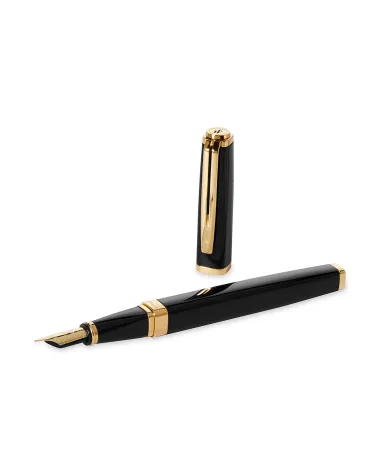 Pióro wieczne Waterman Exception Slim czarne GT w Pudełku z Grawerem (S0636930/1)