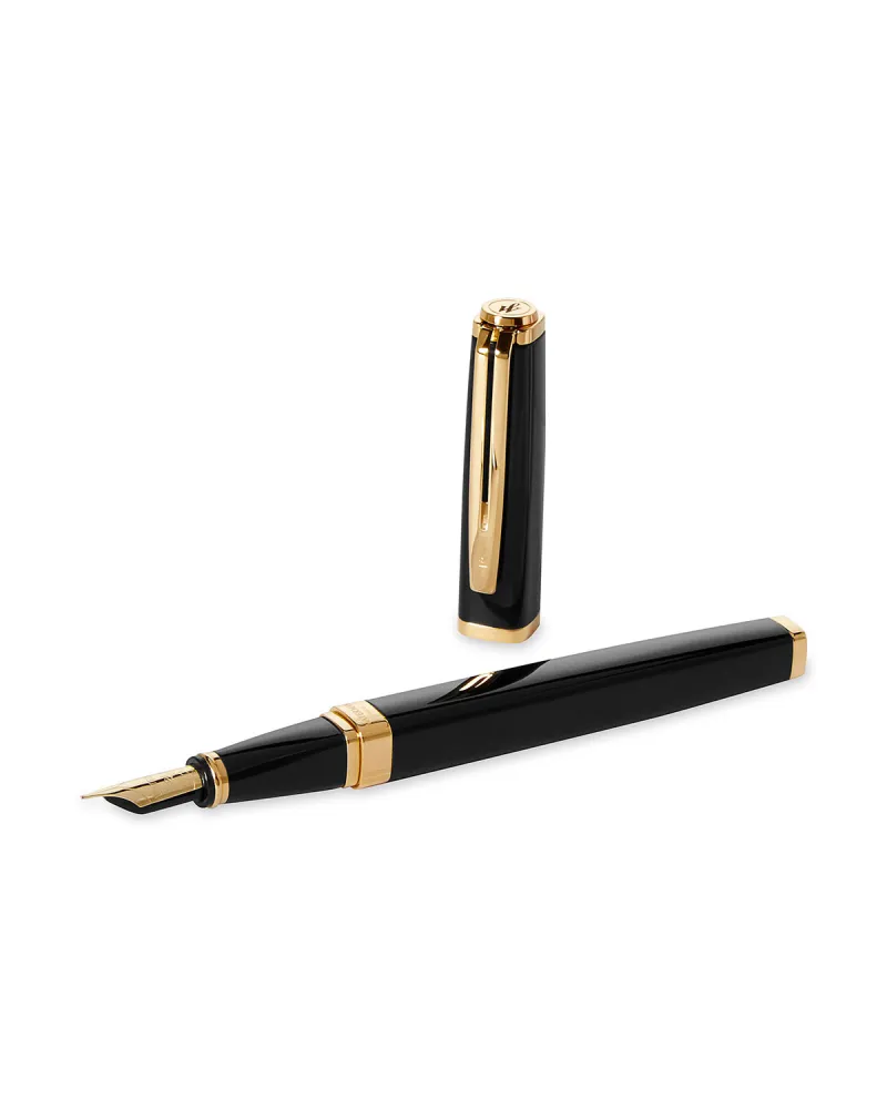 Pióro wieczne Waterman Exception Slim czarne GT w Pudełku z Grawerem (S0636930/1)
