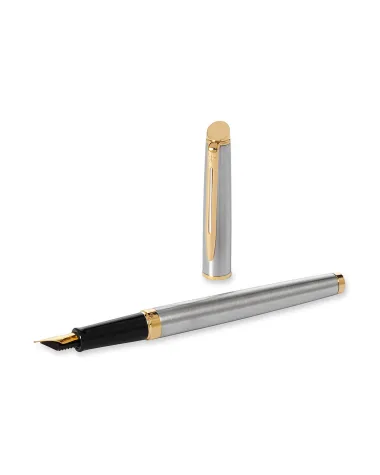 Pióro wieczne Waterman Hemisphere stalowe GT w Pudełku z Grawerem (S0920310/7)