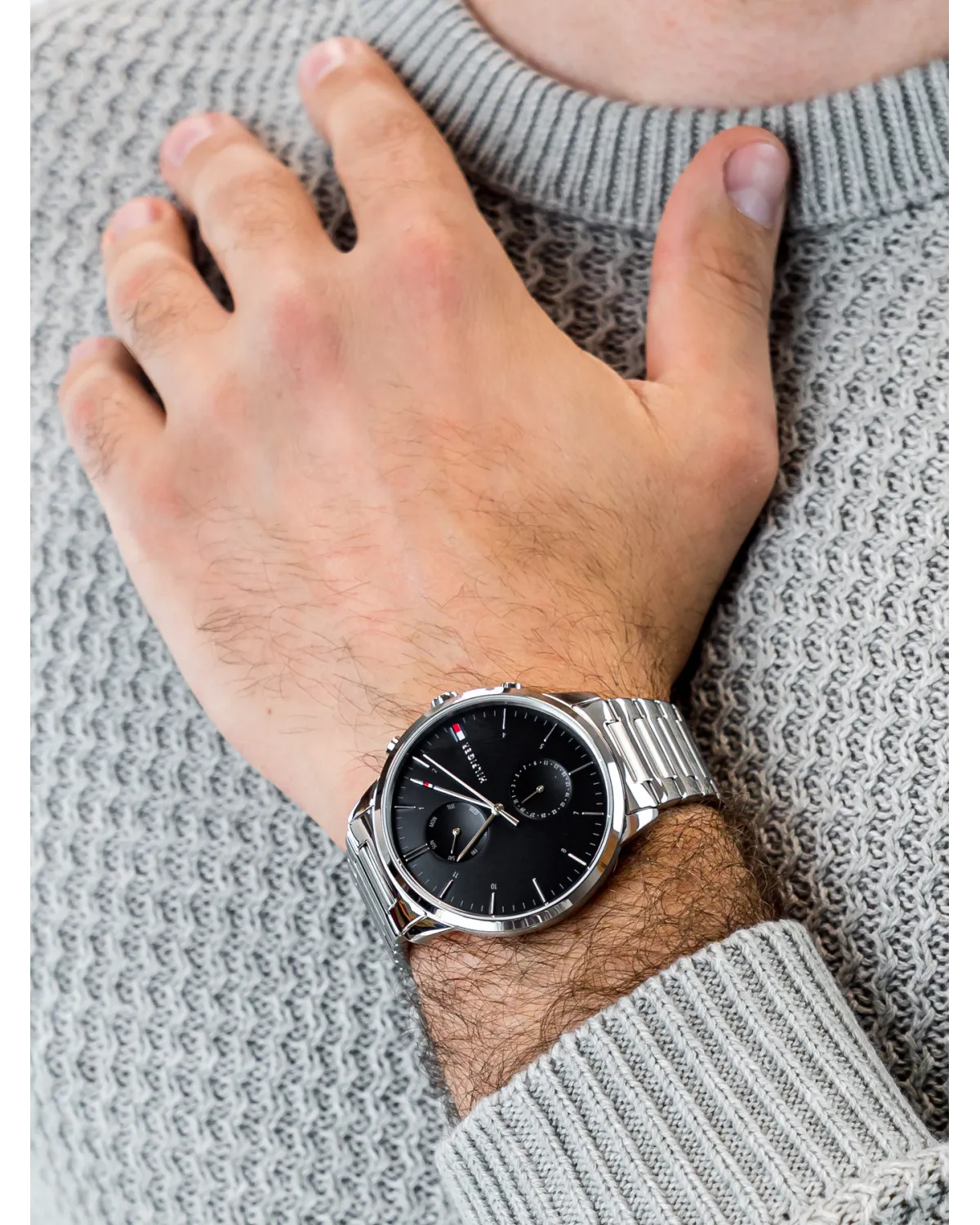 ZEGAREK MĘSKI TOMMY HILFIGER 1710407 HUNTER (zf119a) + BOX